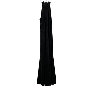 BeryDress Halter Sleeveless Fitted Long Dress Black Women's Size XL New Zip